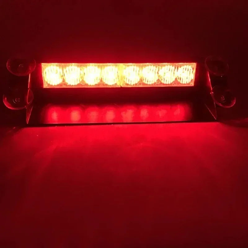 12V Day Running Flash Led Police Lights Car Truck Emergency Flasher Dash Strobe Warning Light 3 Flashing Modes LEDs Car Light