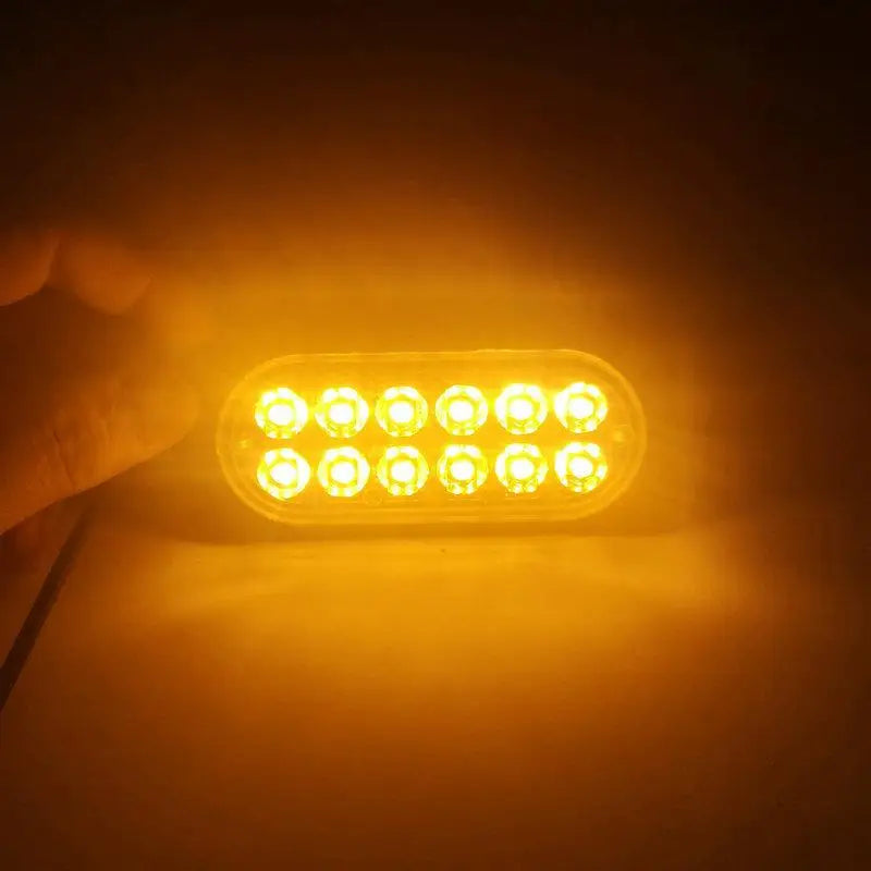 LED Strobe Lights Emergency Flashing Beacon Warning Light 12V 24V Stroboscopes For Auto DRL Car Truck Amber Red Blue