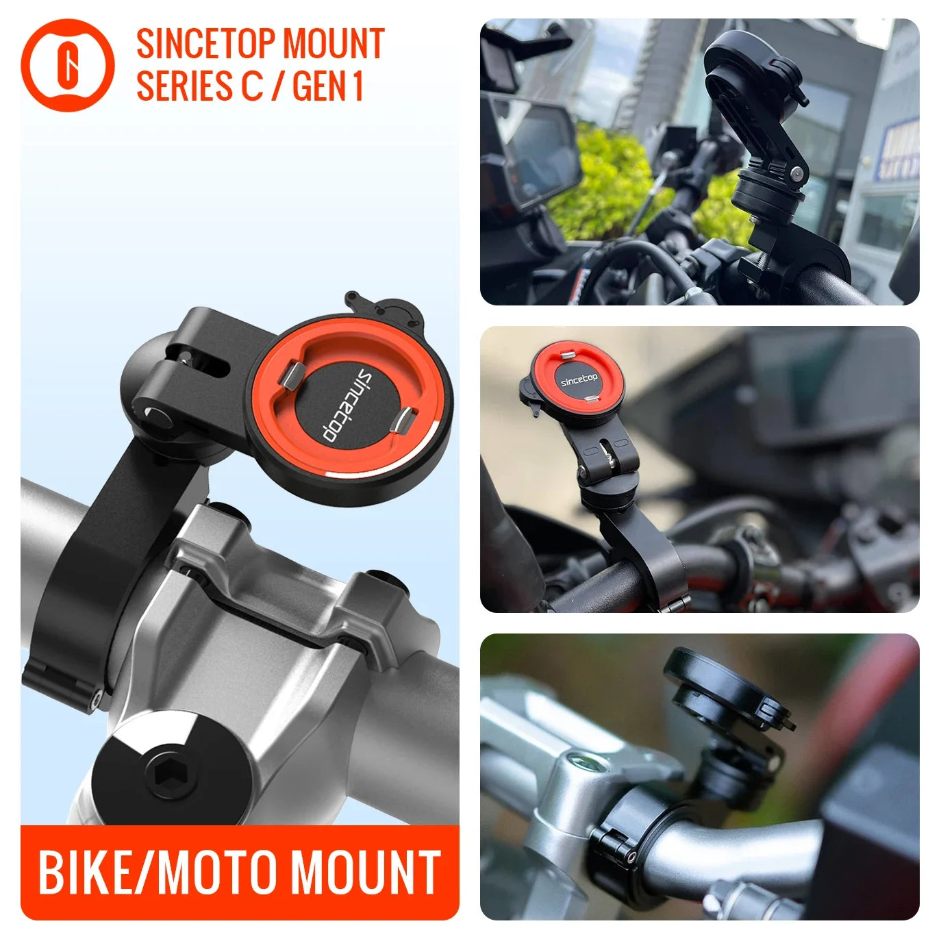 Motorcycle  Phone Holder Bicycle Phone Mount Moto MTB Road Mountain Bike Cellphone Bracket Accessories Quick Attach Lock
