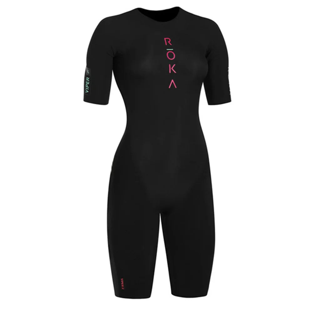 ROKA Summer Short Sleeve Cycling Jersey Skinsuit Feminina Bike Team Riding Speedsuit Jumpsuit Triathlon Trisuit Roupa Ciclismo