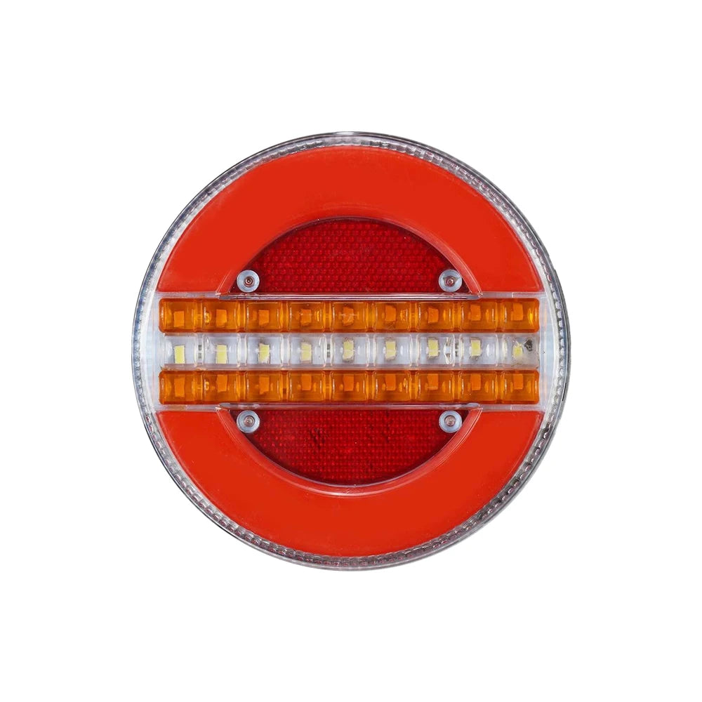 1PC 12V 24V LED Trailer Truck Rear Tail Light Taillight Reverse Brake Lights Car Boat Bus Caravan Flowing Turn Signal Lamp Tools