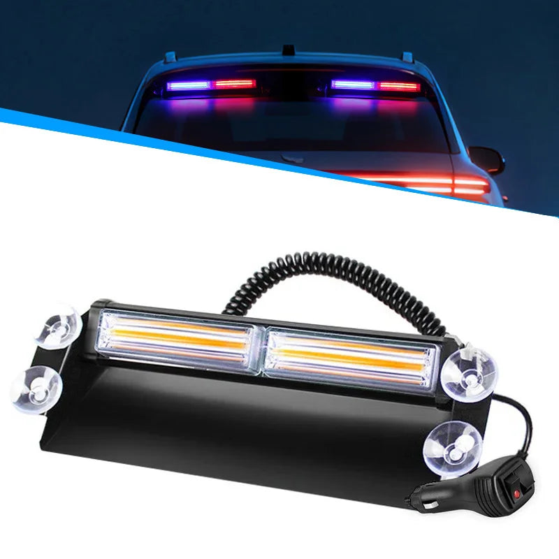 Car Strobe Light Flasher Vehicle Windshield Day Running Flashing LED Warning Signal Lamp Police Emergency Lights for Rv  Boat
