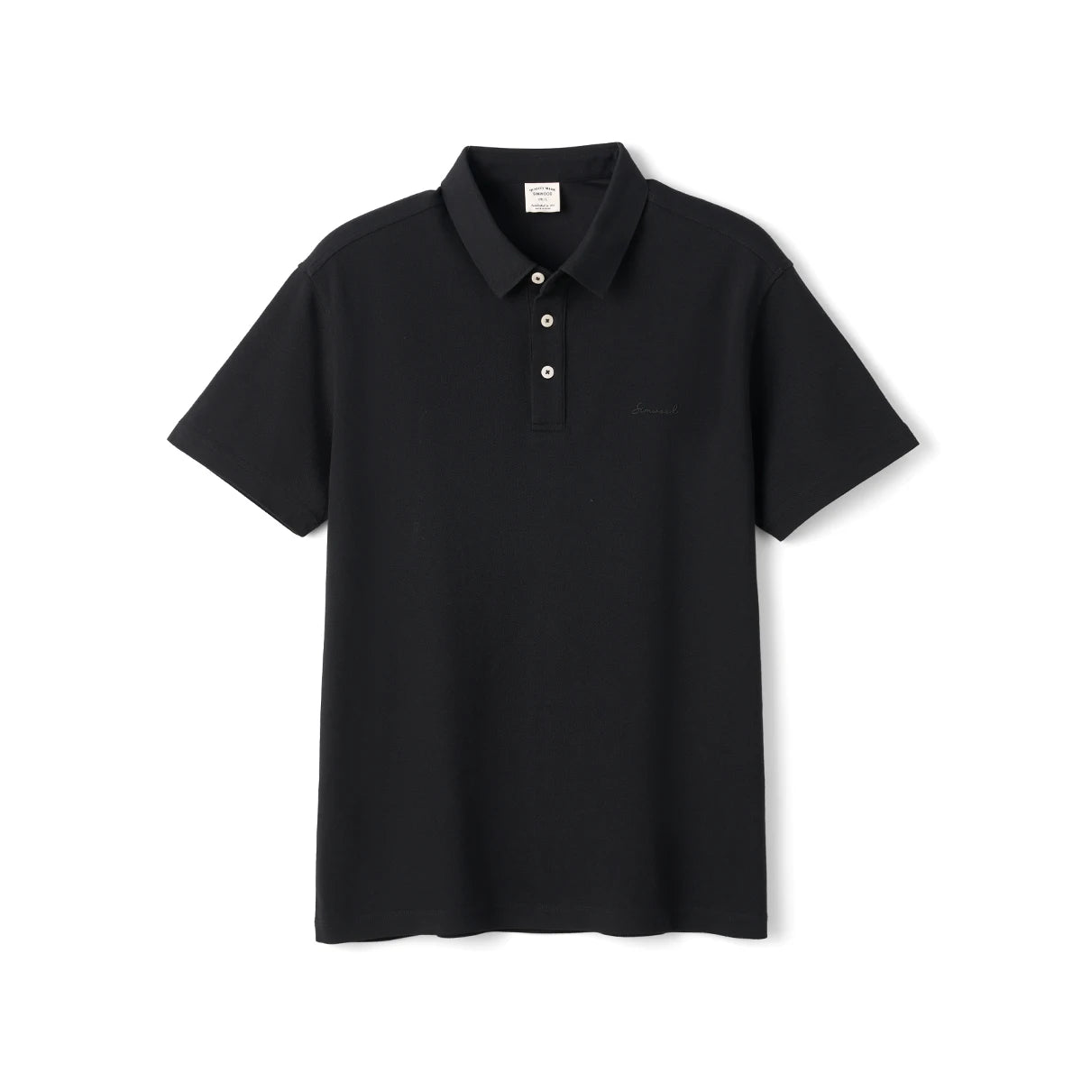 SIMWOOD 2026 Summer New 230gsm Sorona Cotton Pique Polo Shirt Men Regular Fit Short Sleeve Breathable Smart Casual Golf T-Shirt