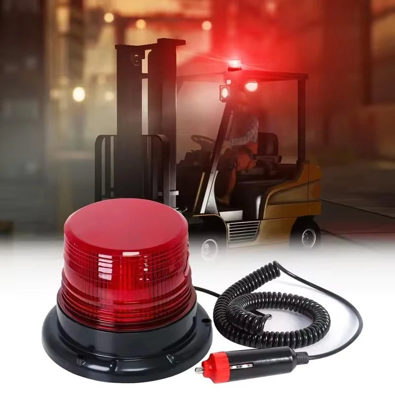 LED Car Truck Roof Top Warning Light Strobe Light Emergency Light Flashing Beacon With Magnetic Base For Security Auto 12V-80V