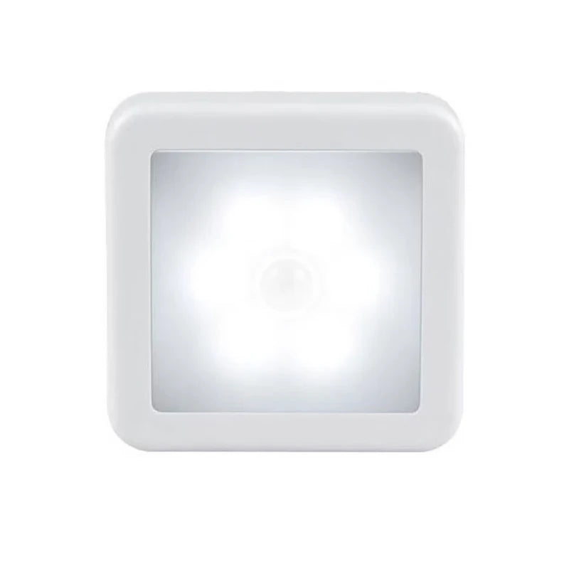 Motion Controlled Human Body Sensor LED Night Light Smart Battery Operated For Baby Room Hallway Pathway Home Light