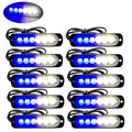10PCS Strobe Light 12v-24v 6LED Truck Trailer Lights Stroboscopes  LED Car Light  Emergency Warning Hazard Flash Light