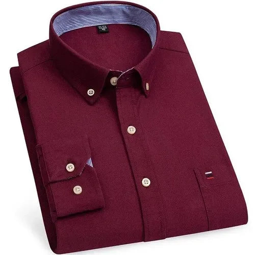 Customizable Men's Long Sleeve T-Shirt — Tailor-Made Cotton Shirt
