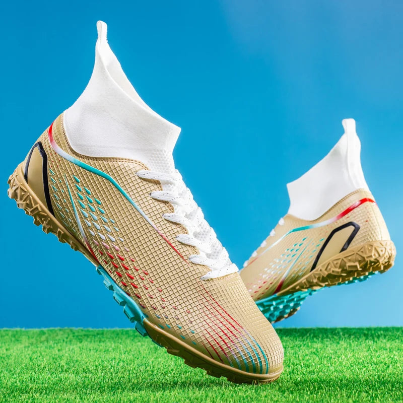 Professional Training Soccer Shoes Soccer Cleats Turf Futsal Match Grass Unisex Non-slip Breathable Men Outdoor Football Boots