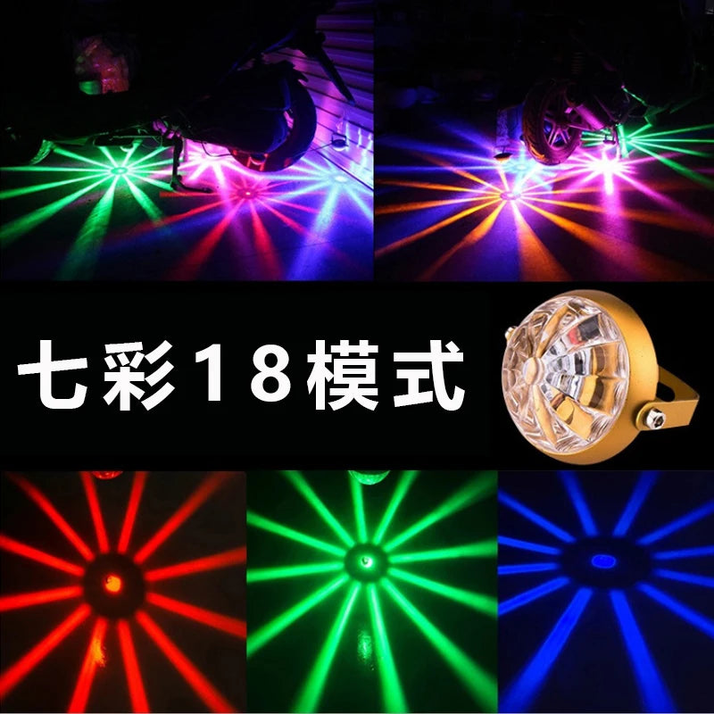 24V Truck Chassis Taillights LED Color Flashing Laser Fog Lights Anti-Fog Lights Parking Brake Warning Lights