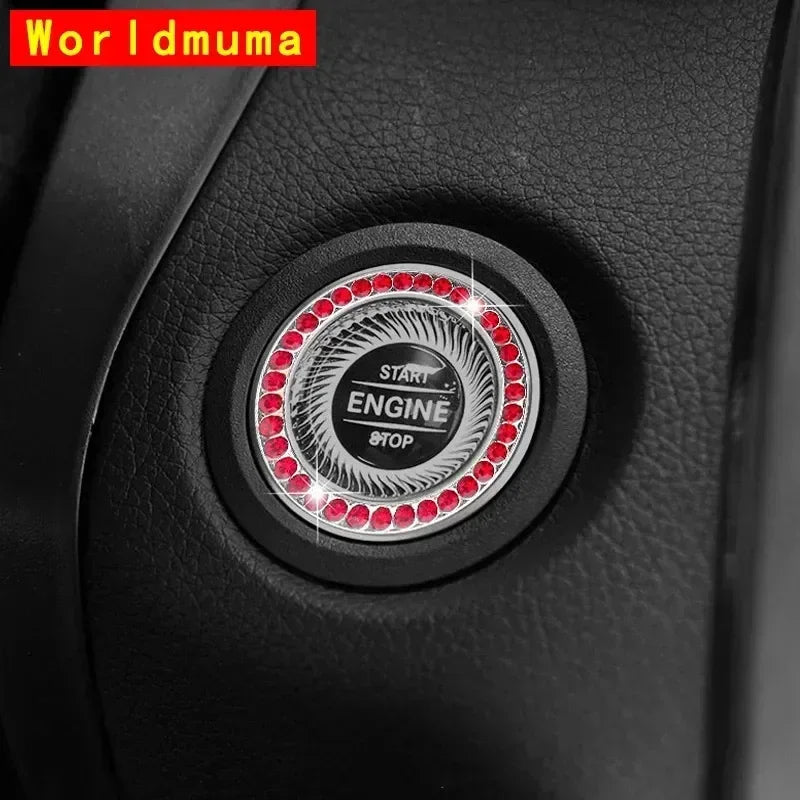 Set of 20 Shiny Crystal Car Accessories Kit for Women Car Phone Holder Mount ,Car Monitor Glasses Holders ,Car Drink Coasters