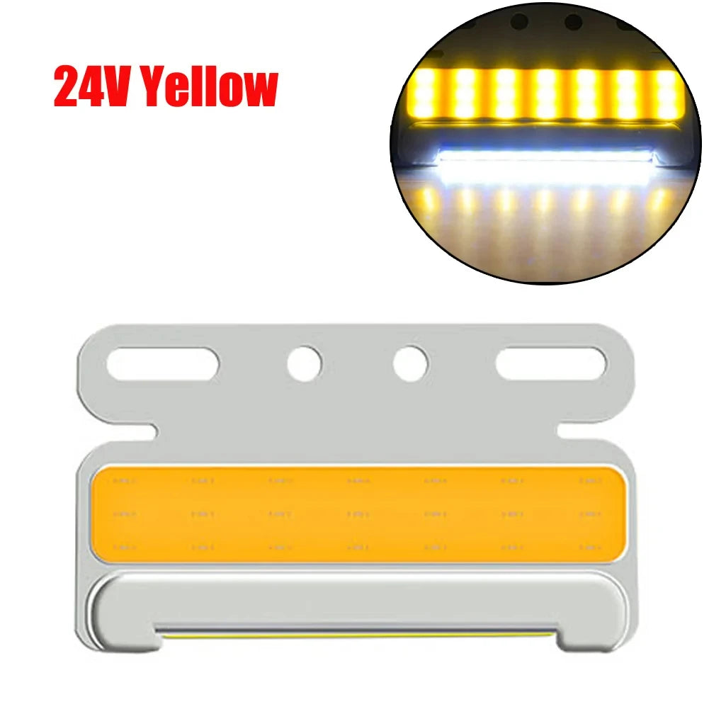1pcs 24V Truck Turning Light Truck LED COB Side Light Waterproof LED Turning Signal Lamp Auto Car COB Truck Sidelight