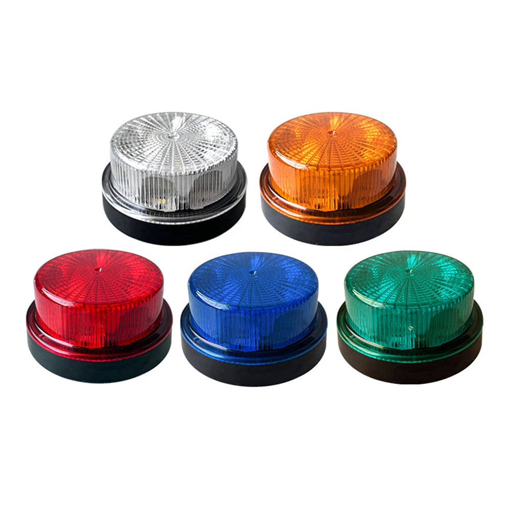 2Pcs Truck Flashing Lights 12V 24V LED Trailer Side Marker Lights Tractor Strobe Light White Amber Red Blue Green Van Bus RV