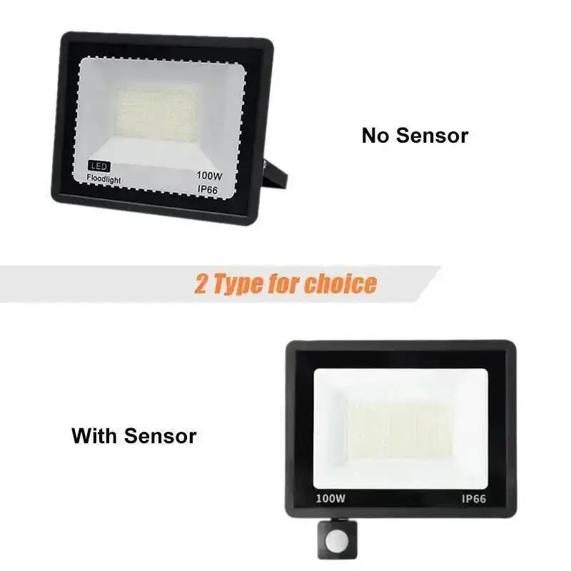 LED Floodlight PIR Motion Sensor Outdoor Light 20W 30W 50W 100W 200W AC220V Waterproof Outdoor Projector Spotlight For Garden