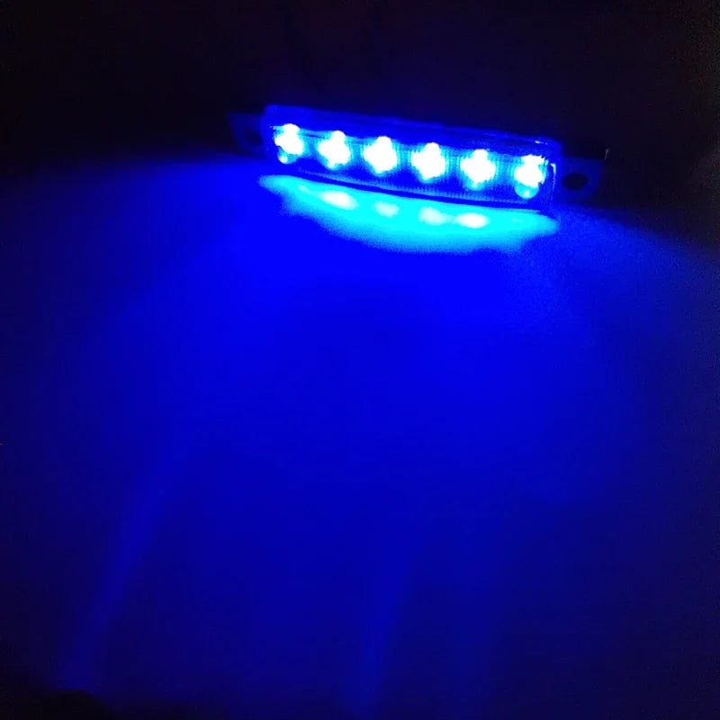 2/5/10pcs 12V 24V 6 LED Car External Lights Side Marker Indicator Warning Trailer Light Car Bus Truck Lorry Car light indicator
