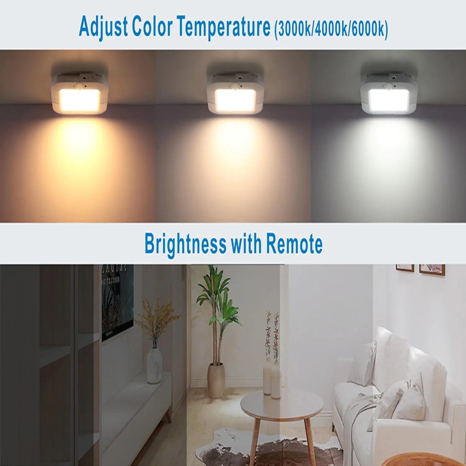 LED Motion Sensor Ceiling Light Ultra Thin Automatic Infrared Detection for Hallway Stairs Corridor Entryway Home