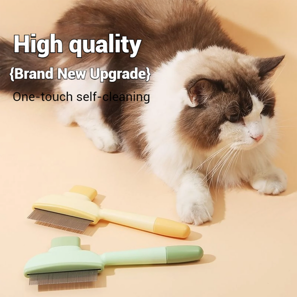 Pet Hair Comb Grooming Brush Effectively Remove Loose Hair Pet Cleaning Tool for Hair Removal and Bathing