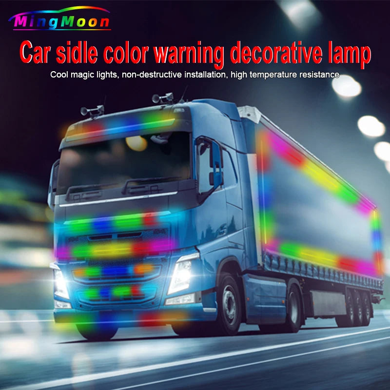 24V Truck Lights LED Strips DRL Brake Warning Driving Lights Bar Car Atmosphere Lamp Exterior Decoration Ambient Light