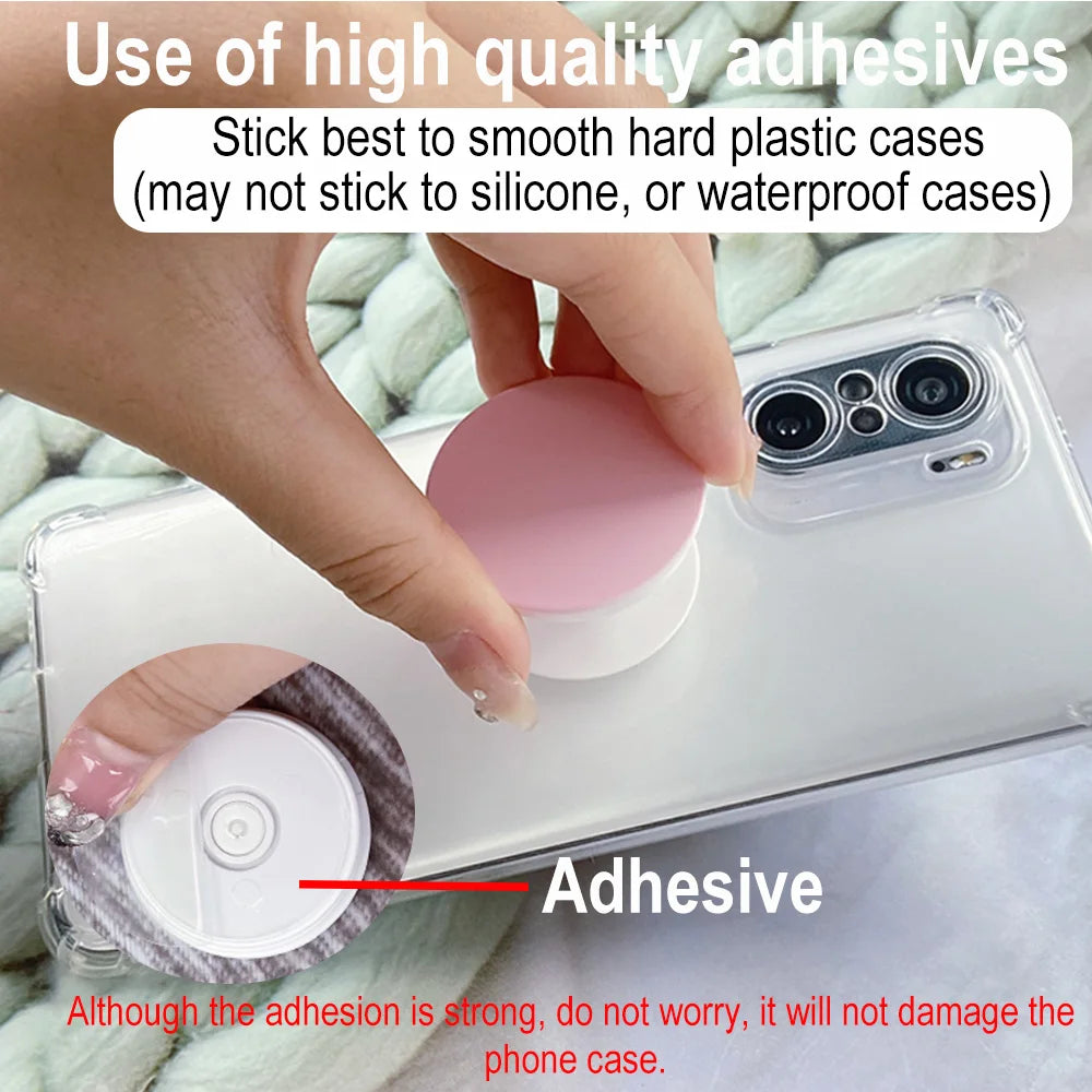 Grippopso Solid Grip Tok Mobile Phone Holder Socket Finger Ring Holder tok Stand Back Cover Clip Sticker Cellphone Accessories
