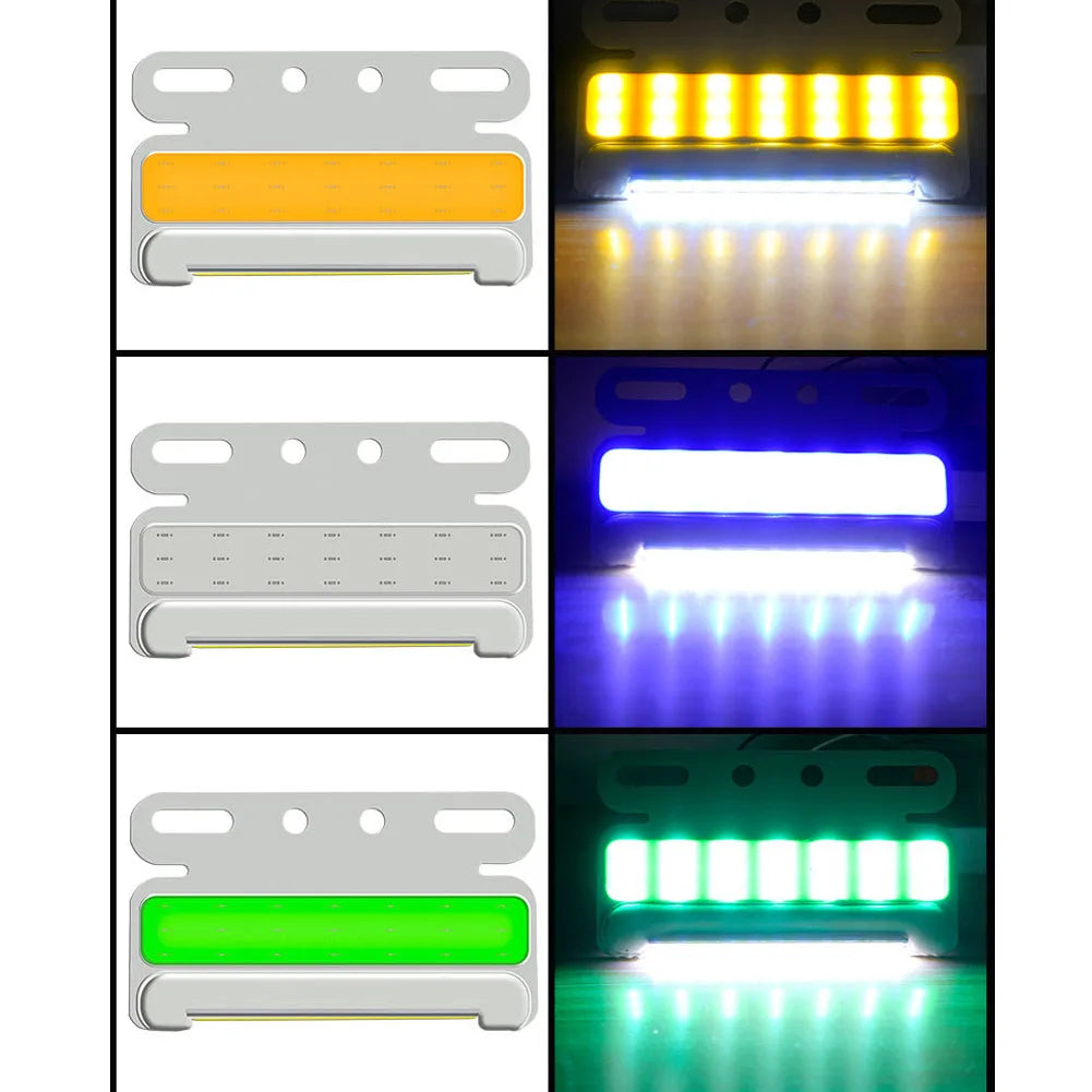 1pcs 24V Truck Turning Light Truck LED COB Side Light Waterproof LED Turning Signal Lamp Auto Car COB Truck Sidelight
