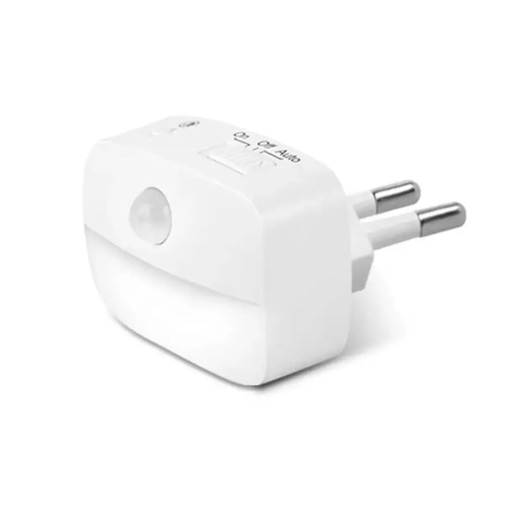 Motion Sensor Induction Light EU US Plug Wireless Mini LED Night Light Battery Operated Energy Saving Bedside Night Lamp