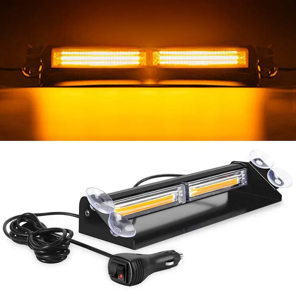 Car Strobe Light Flasher Vehicle Windshield Day Running Flashing LED Warning Signal Lamp Police Emergency Lights for Rv  Boat