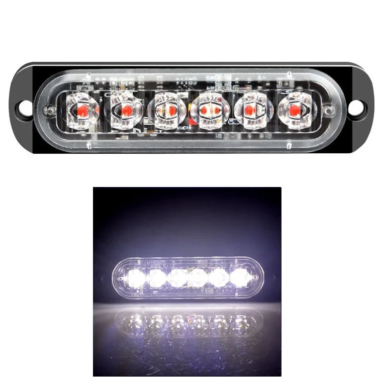 12V 24V Car Led Strobe Light Flashing Emergency lamp 6LED Flash for Truck Trailer Beacon Lamp