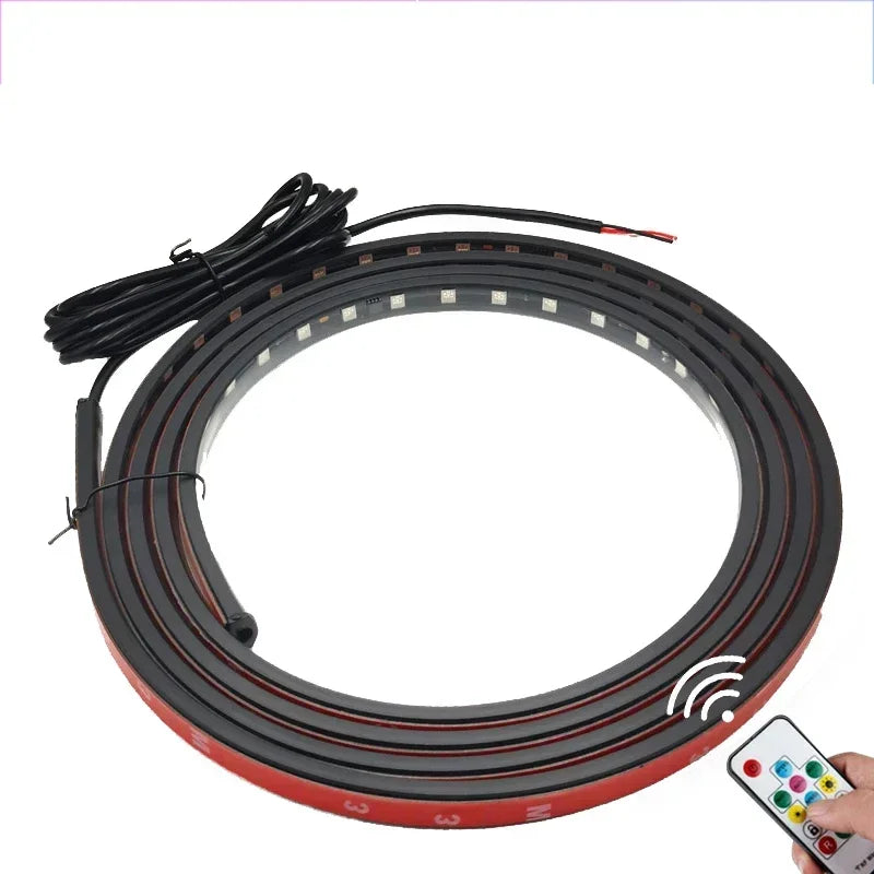 Truck Led Singal Light Night Driving Safety Warning Light Rgb 7 Colorful Flashing Atmosphere Lamp 24V Car Decorative Light