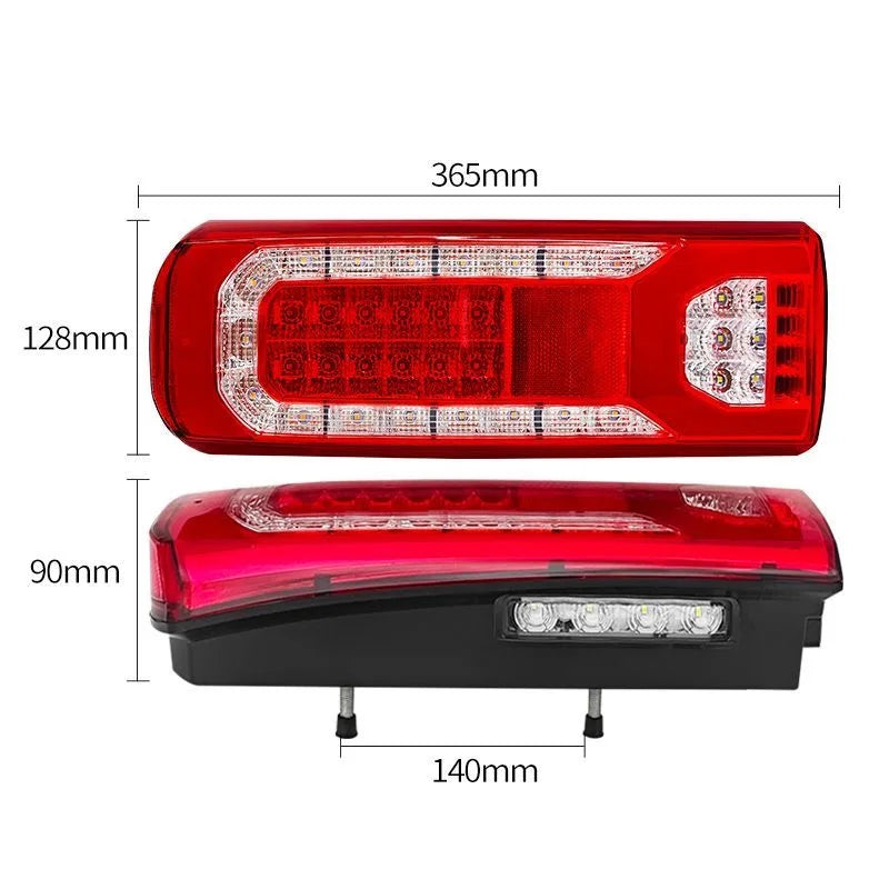 LED Rear Tail Light 24V Truck Trailer Lorry Taillight Bumper Brake Stop Reverse Warning Lamp For Mercedes-Benz Truck ACTROS MP5
