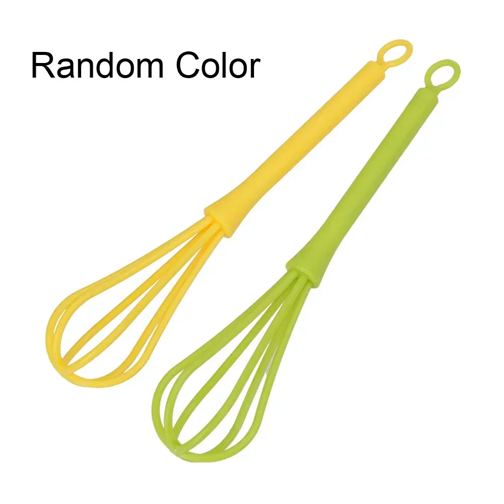 Hand Egg Whisk Mixer — Plastic Baking & Cooking Tool