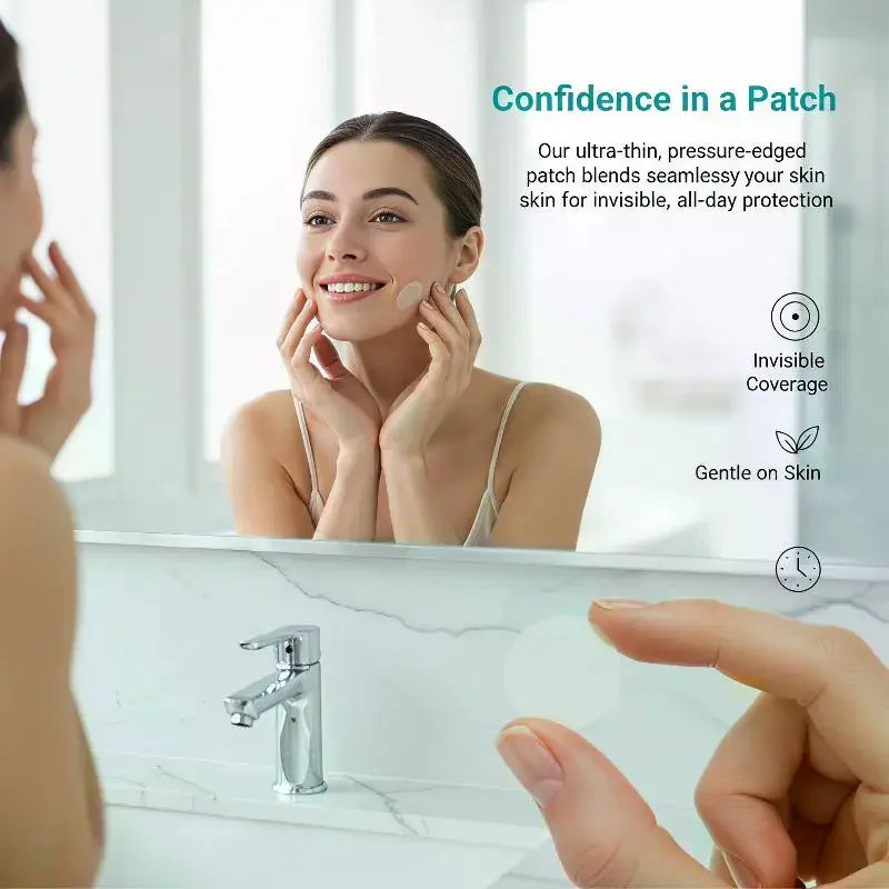 Hydrocolloid Acne Patches Alcohol Free Invisible 12/48Pcs Dual Use Pimple Patches for Acne & Post Acne Skin Care
