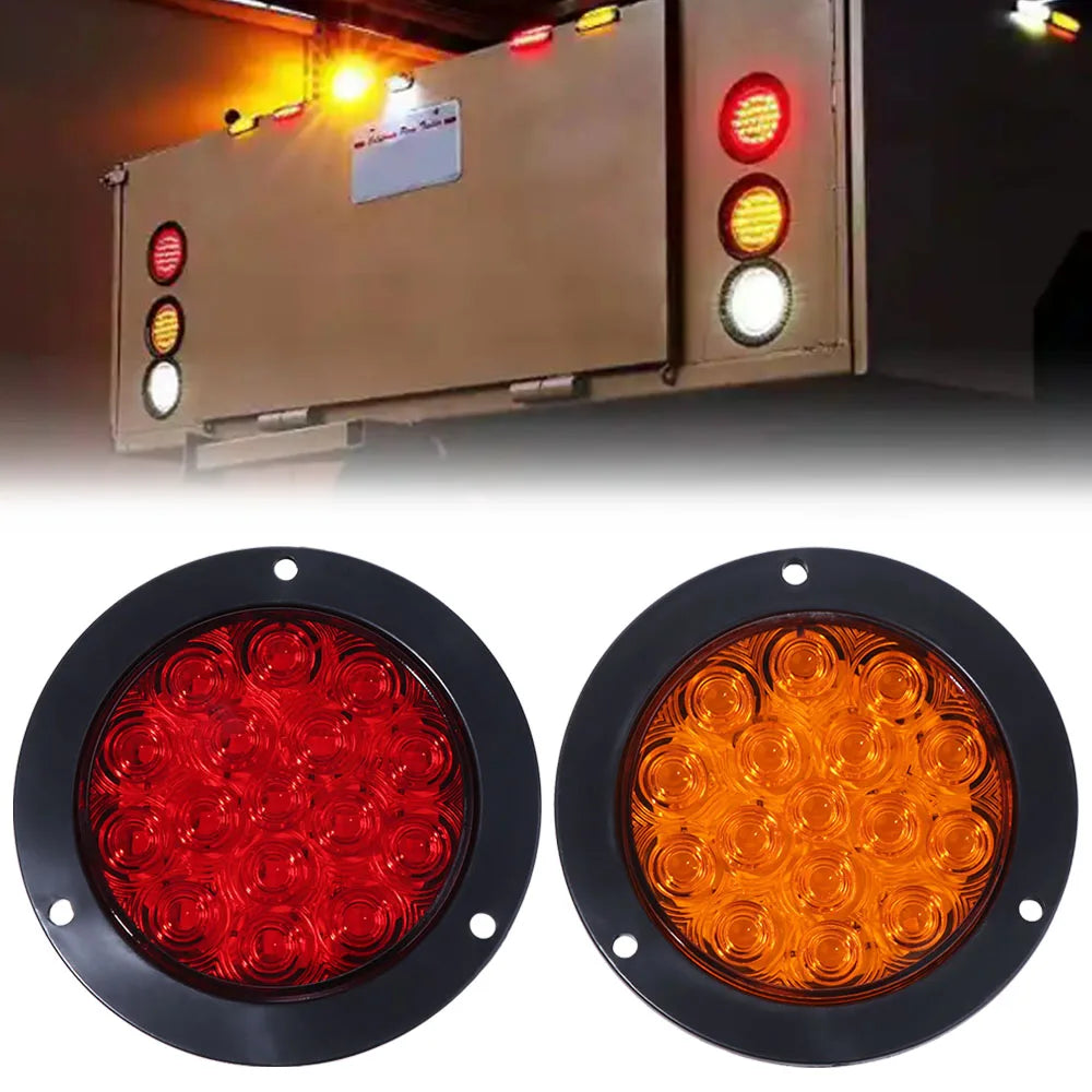 DC 12-24V LED Flashing Chassis Tail Light High-Power Multi-Color Truck Laser Spotlight Enhance Visibility Anti Fog