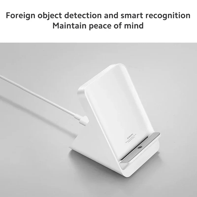 Global Version Xiaomi 80W Adaptive Wireless Charging Stand Overload Static Electricity Protection Phone Charger Wireless Charger