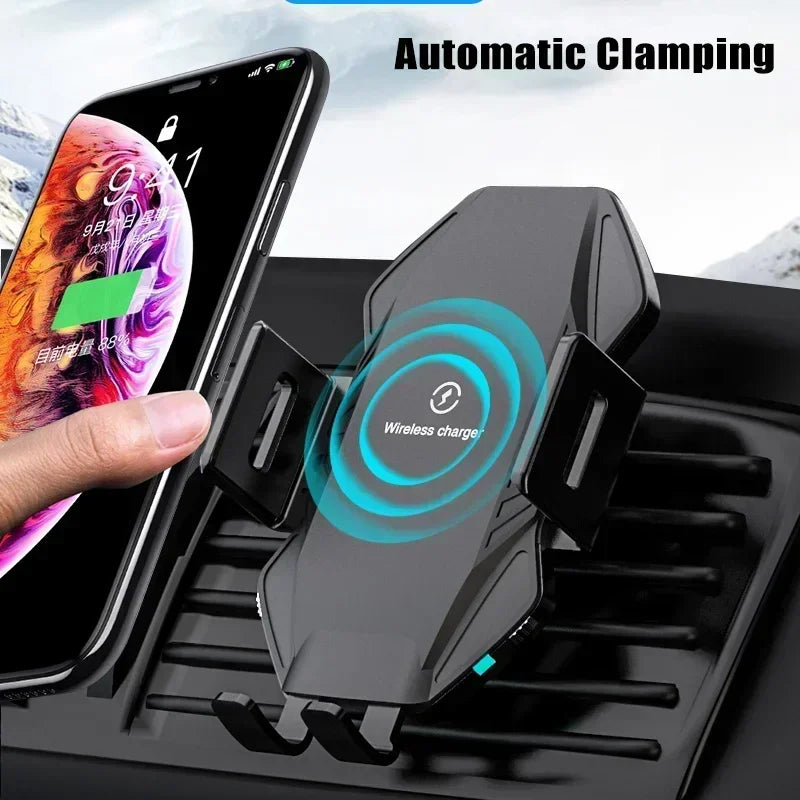15W Fast Car Wireless Charging Stand for Ulefone Armor 25T 27T Pro/27 Pro/17 Pro/23 Ultra/11 12 Rugged Phone Holder Car-Charger