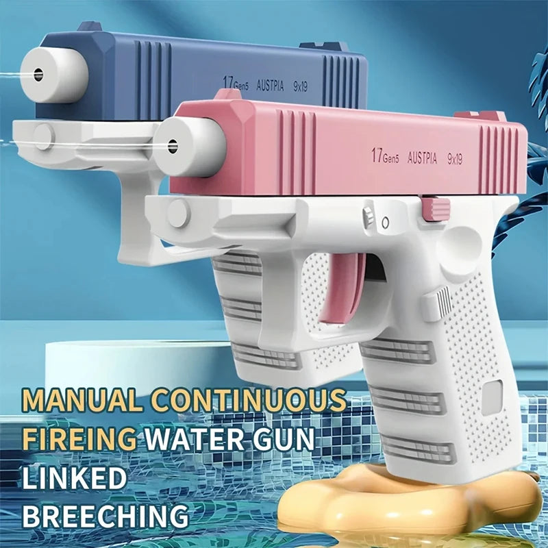Water gun manual chambering water splashing water spraying gunner dynamic and continuous firing summer water gun