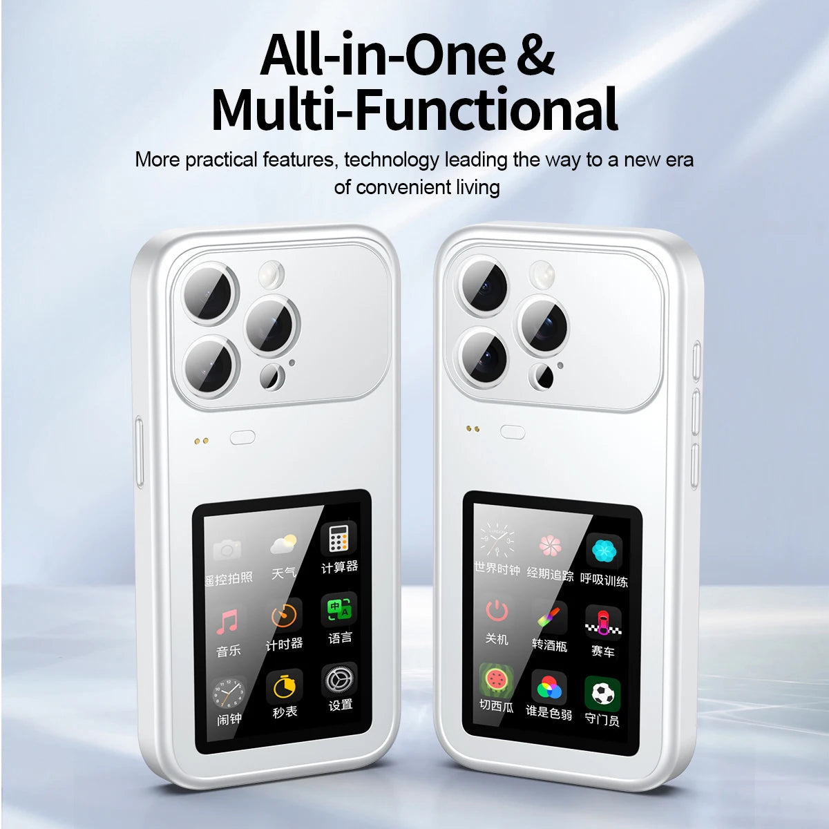 Dynamic phone case, photo transfer, video playback, touch screen, multifunctional Bluetooth phone cover for iPhon