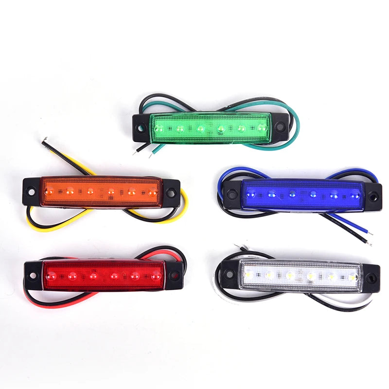 1PC Truck Side Marker Indicator Light Turn Signal Lamp 12V 24V LED Auto Car Bus Lorry Trailer Tail Warning Lamp Brake Lights