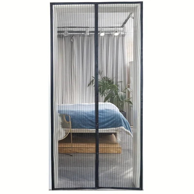 Heavy-Duty Magnetic Screen Door - Self-Sealing, Hands-Free Mesh for Insect Protection, Pet & Youngsters Friendly