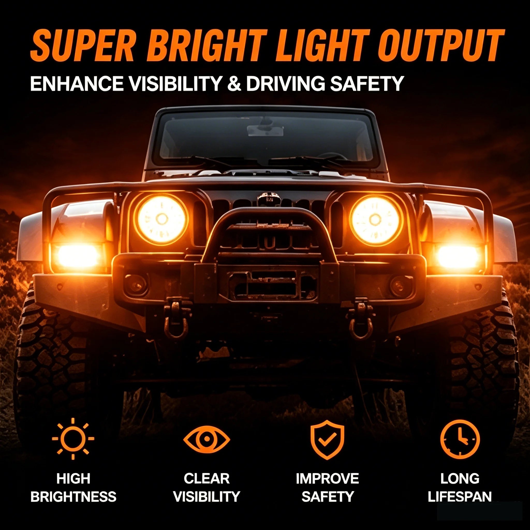 2 Pcs Truck Pickup ABS Watermelon Strobe Light Side Marker Indicator Turn Signal Brake Lamp LED Flashing Side Marker For Truck