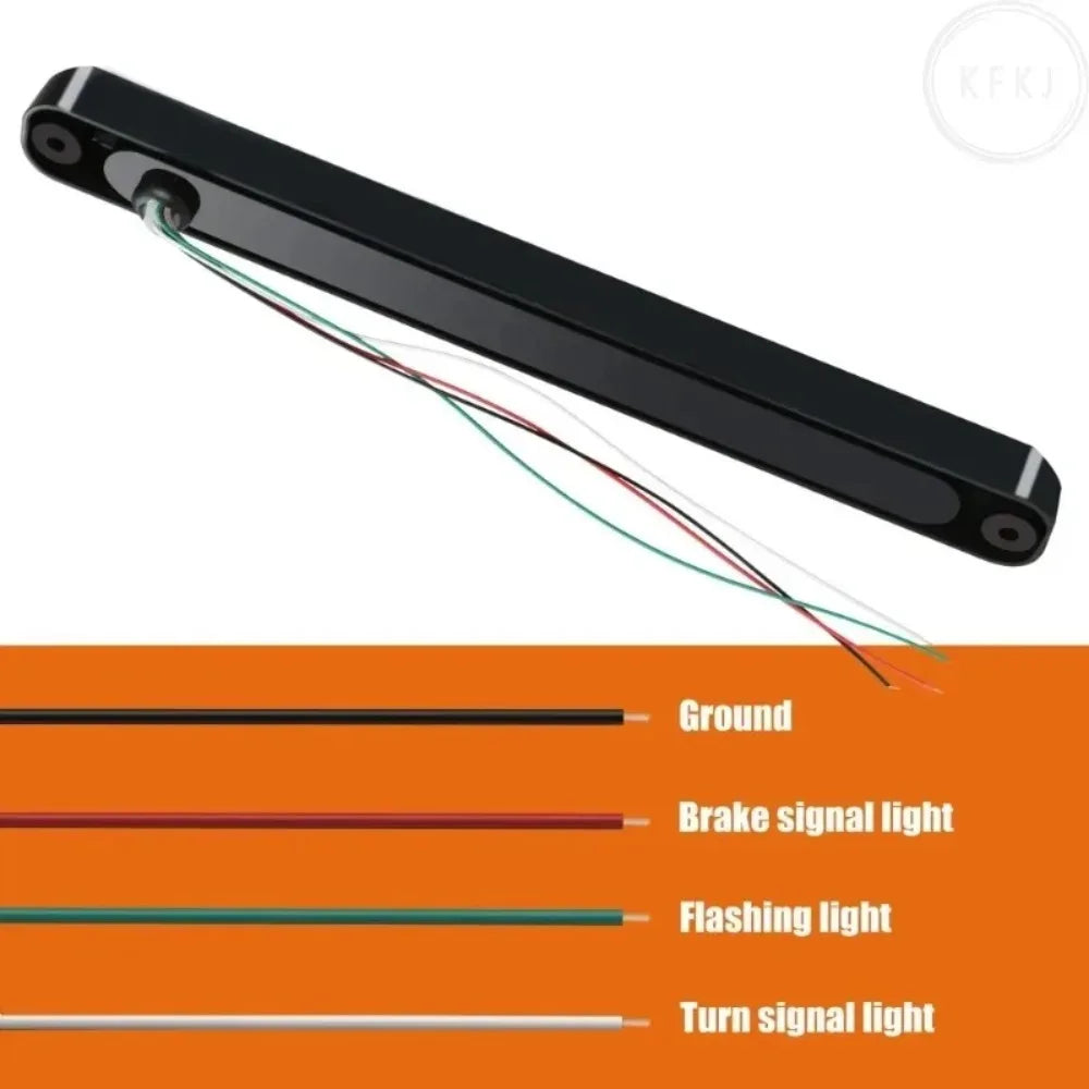 12-24V Brake Light Signal Turn Signal Light  New for 2PCS Is Suitable for Truck and Ship Universal 15LED Trailer Light Strip