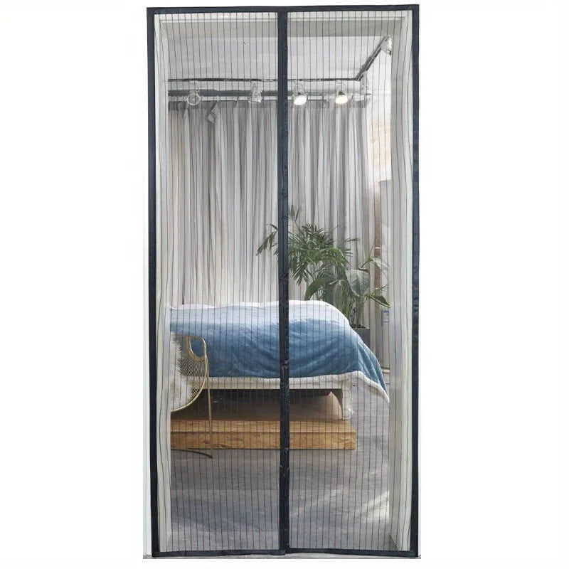 Magnetic Screen Door - Automatically Closes, No Hands Needed, Bug Defense Easy Maintenance Nylon Mesh for Different Room Designs