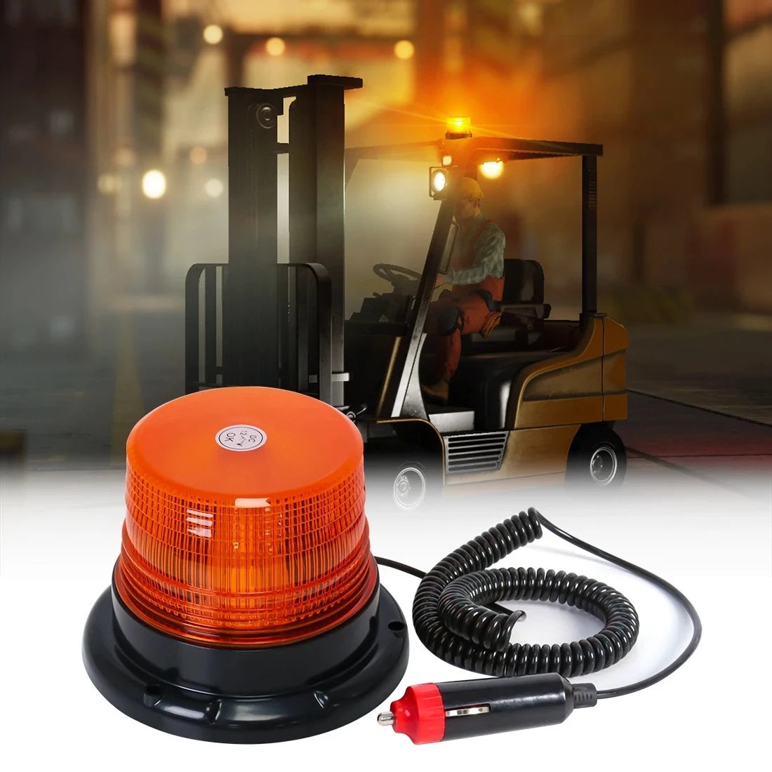 LED Strobe Warning Light Emergency Beacon for Car Truck Roof Top Magnetic Base Security Auto 12V 24V Universal Flashing Light